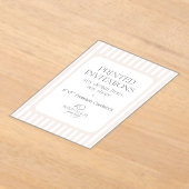 オリジナルアクリル招待状 - ワイルドピーチパーティ アクリル招待状 (レイダウン)