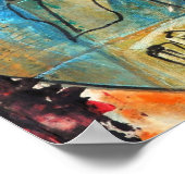 オリジナルアクリル絵を描系のポスター紙（マット） ポスター (角)