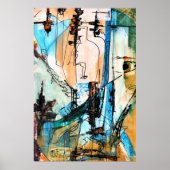 オリジナルアクリル絵を描系のポスター紙（マット） ポスター (正面)