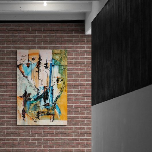 オリジナルアクリル絵を描系のポスター紙（マット） ポスター