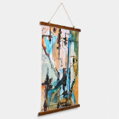 オリジナルアクリル絵を描系 吊り下げ型タペストリー (傾斜あり)