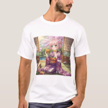 オリジナルアニメの着物姿の女の子 – 日本の夏