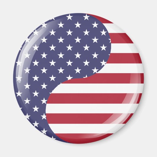 オリジナルアメリカ愛国的英陽シンボル マグネット (正面)