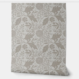 オリジナルアーツアンドクラフツボタニカルグレーフローラ 壁紙