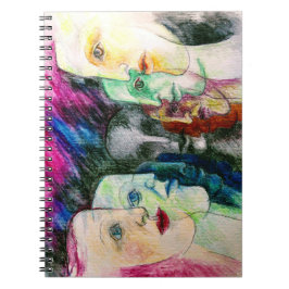 オリジナルアートのシュールすごいレアリズム色 ノートブック