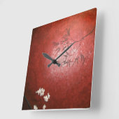 オリジナルアートウォールクロック スクエア壁時計 (傾斜)