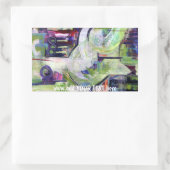 オリジナルアートカスタマイズ可能なシール 長方形シール (バッグ)