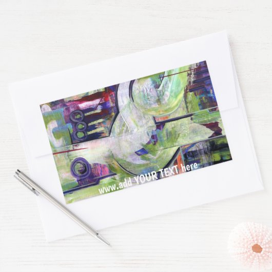 オリジナルアートカスタマイズ可能なシール 長方形シール (封筒)