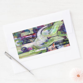 オリジナルアートカスタマイズ可能なシール 長方形シール