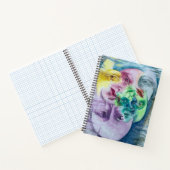 オリジナルアートカラフルシュラレアリズム画像 ノートブック (内部)