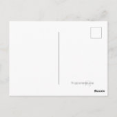 オリジナルアートキュートポニークリスマスポストカード ポストカード (裏面)