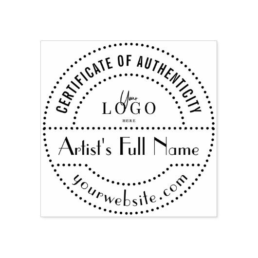 オリジナルアートギャラリーアーティストの真正性スタンプ ラバースタンプ (インプリント)