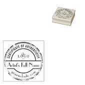 オリジナルアートギャラリーアーティストの真正性スタンプ ラバースタンプ (押印)