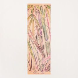 オリジナルアートデジタルウォーターカラー竹ヨガマット ヨガマット