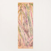 オリジナルアートデジタルウォーターカラー竹ヨガマット ヨガマット (裏面)
