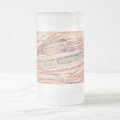 オリジナルアートデジタルウォーターカラー竹霜マグカップ フロストグラスビールジョッキ (中央)