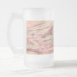 オリジナルアートデジタルウォーターカラー竹霜マグカップ フロストグラスビールジョッキ