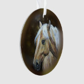オリジナルアートパロミノホースウェスタンオーナメント オーナメント (正面)