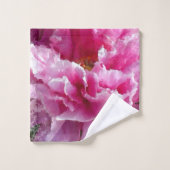 *~*オリジナルアートピンクピンクのフローラのAR1 バスタオルセット (ウォッシュタオル)