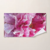 *~*オリジナルアートピンクピンクのフローラのAR1 バスタオルセット (ハンドタオル)