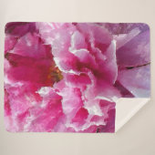 *~*オリジナルアートピンクピンクフローラAR1 シェルパブランケット (正面(横))