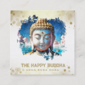 *~*オリジナルアートブッダQR AP33 QRロゴ スクエア名刺 (正面)