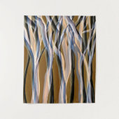 オリジナルアートマジカルフォレストツリーズ自然抽象芸術 タペストリー (正面)