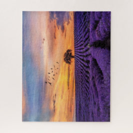 オリジナルアートローンツリー平和的な風景 ジグソーパズル