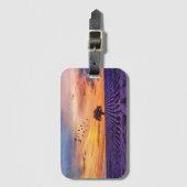 オリジナルアートローンツリー平和的な風景 ラゲッジタグ (正面縦)