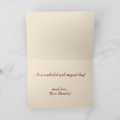 オリジナルアートワインをテーマにしたお祝いカード カード (内部)