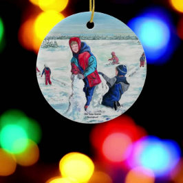 オリジナルアート作品のパーソナライズ セラミックオーナメント