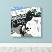 オリジナルアート作品/プリントbySarr キャンバスプリント (インサイチュ (ウッドフロア))