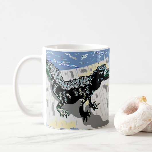 オリジナルアート作品/プリントbySarr コーヒーマグカップ (ドーナツ)