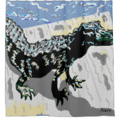 オリジナルアート作品/プリントbySarr シャワーカーテン (正面)