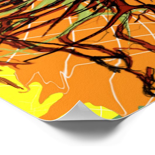 オリジナルアート動揺して – 根の木のポスター ポスター (角)