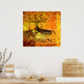 オリジナルアート動揺して – 根の木のポスター ポスター (キッチン)