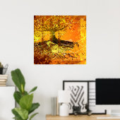 オリジナルアート動揺して – 根の木のポスター ポスター (ホームオフィス)