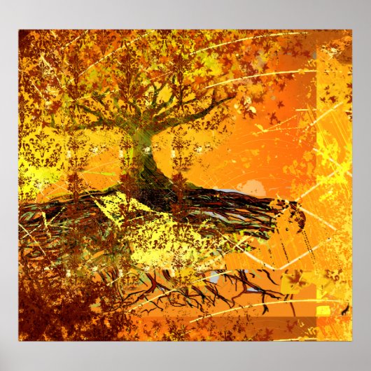 オリジナルアート動揺して – 根の木のポスター ポスター (正面)