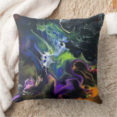オリジナルアート抽象芸術ポーアート装飾用クッション クッション (ブランケット)