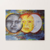 オリジナルアート日月食 ジグソーパズル (横)
