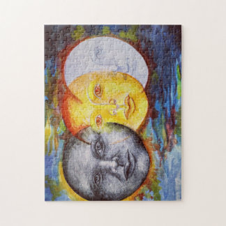 オリジナルアート日月食 ジグソーパズル