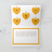 オリジナルアート誕生日カード（5歳の孫） カード (内部)