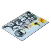 オリジナルアート超現実時計画像 ノートブック (左側)