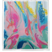 オリジナルアート「ウォーターバレエ」 シャワーカーテン (正面)