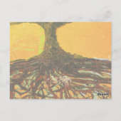 オリジナルアート – グ動揺してラングビューティエレガントー ポストカード (裏面)