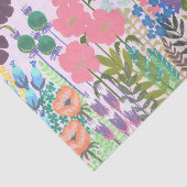 オリジナルアート 花の庭の絵 薄葉紙 (詳細)