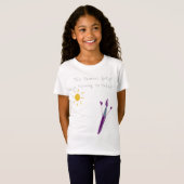 オリジナルアートTシャツ誕生日ガールTシャツ Tシャツ (正面フル)