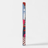 オリジナルアールモダンワックールキー顔スマイル目 iPhoneケース (左側面)