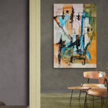 オリジナルア絵を描クリル光沢ポスター