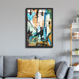 オリジナルア絵を描クリル包まれたズオンキャンバス キャンバスプリント